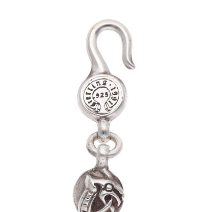 Chrome Hearts Silver Celtic Ball Chain Necklace Size 30 Inch