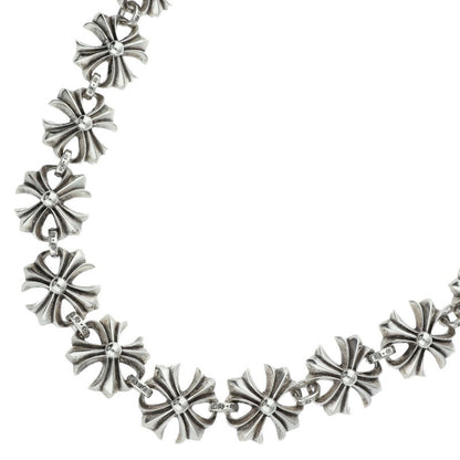 Chrome Hearts Cutout Plus Link Large Necklace Size 18 Inch