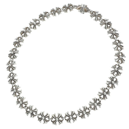 Chrome Hearts Cutout Plus Link Large Necklace Size 18 Inch