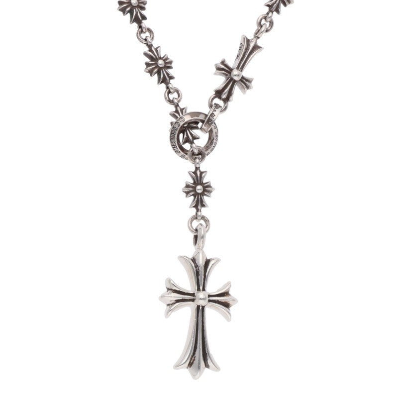 Chrome Hearts CHKE CHN TNYE W CH CRS Silver Necklace