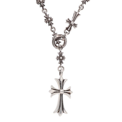 Chrome Hearts CHKE CHN TNYE W CH CRS Silver Necklace