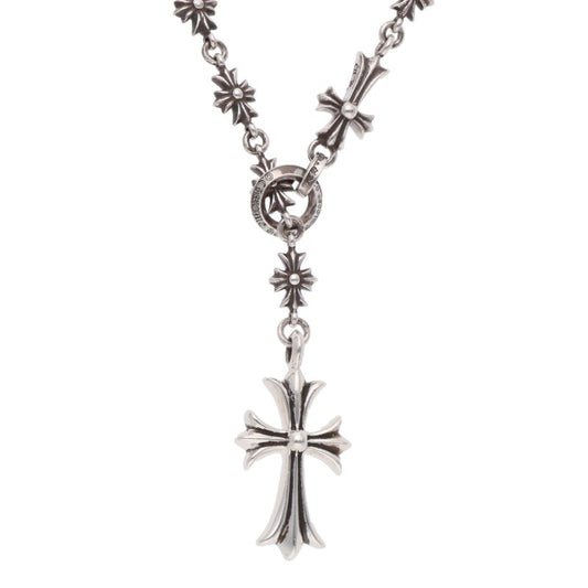 Chrome Hearts CHKE CHN TNYE W CH CRS Silver Necklace