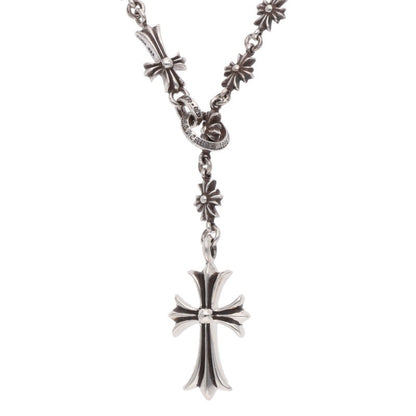 Chrome Hearts CHKE CHN TNYE W CH CRS Silver Necklace