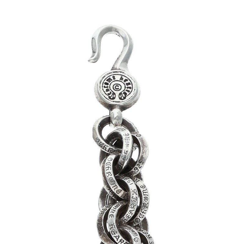 Chrome Hearts DOUBLE B Ring Silver Necklace Size 20 Inch