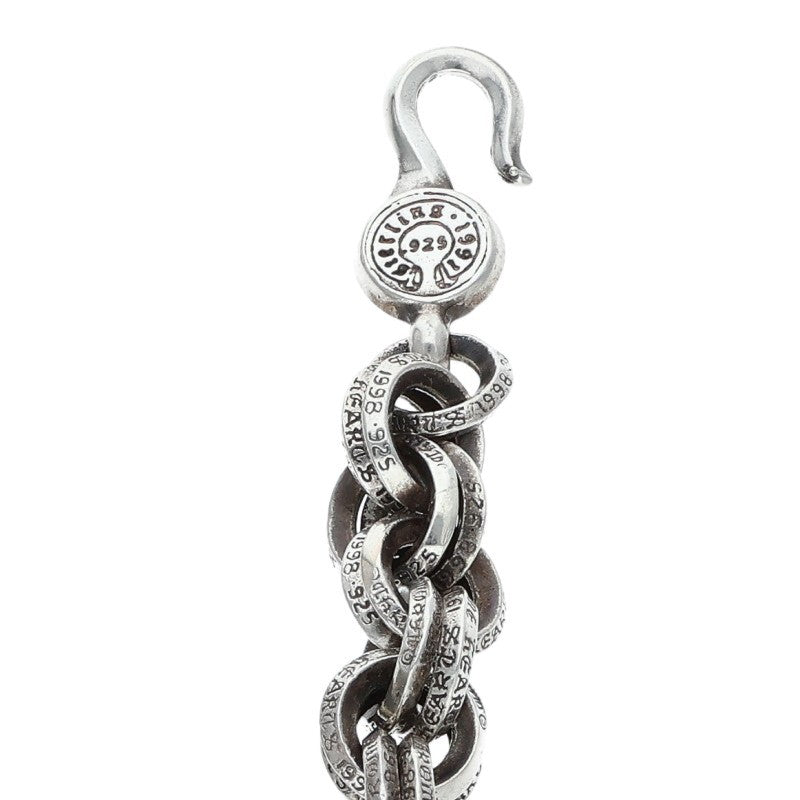 Chrome Hearts DOUBLE B Ring Silver Necklace Size 20 Inch