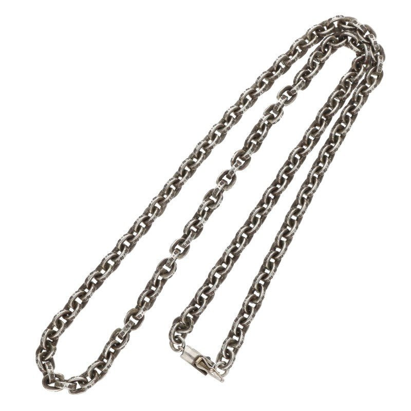 Chrome Hearts Paper Chain Necklace 14K Silver Size 20 Inch