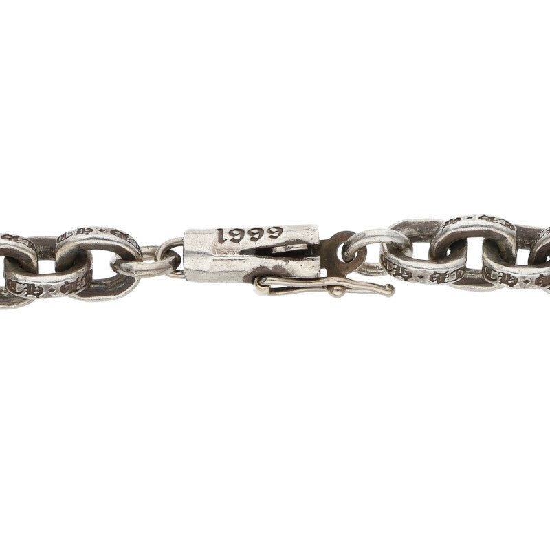 Chrome Hearts Paper Chain Necklace 14K Silver Size 20 Inch