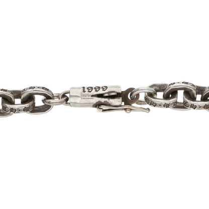 Chrome Hearts Paper Chain Necklace 14K Silver Size 20 Inch