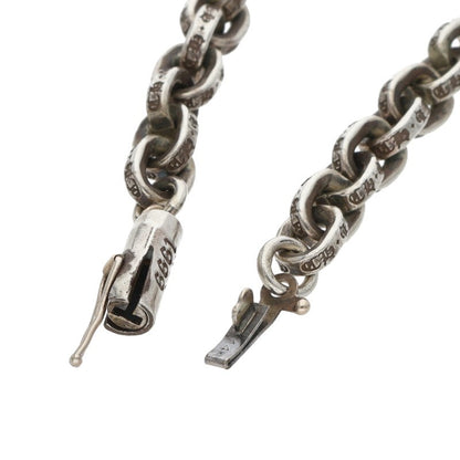 Chrome Hearts Paper Chain Necklace 14K Silver Size 20 Inch