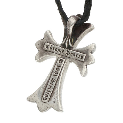 Chrome Hearts Small CH Cross Bolo Tip Silver Necklace