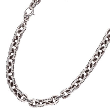 Chrome Hearts Large Paper Chain Silver Necklace Size 18 Inch