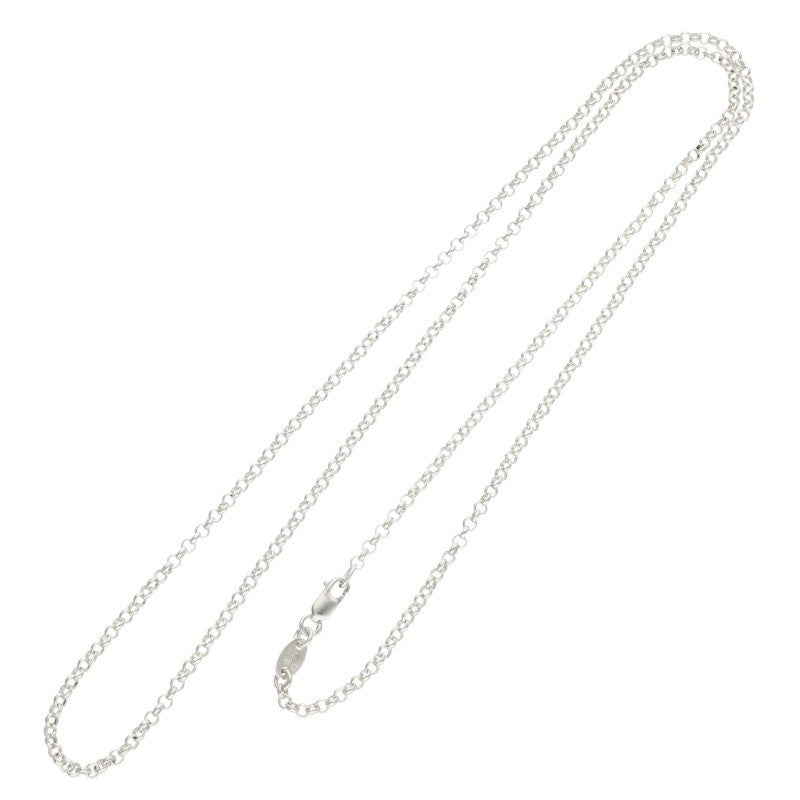 Chrome Hearts Roll Chain Silver Necklace Size 24 Inch