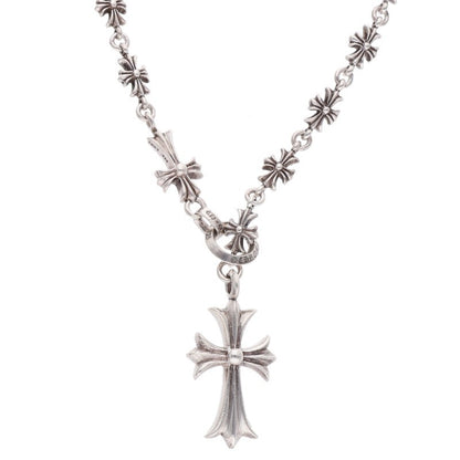 Chrome Hearts CHKE CHN TNYE W CH CRS Silver Necklace