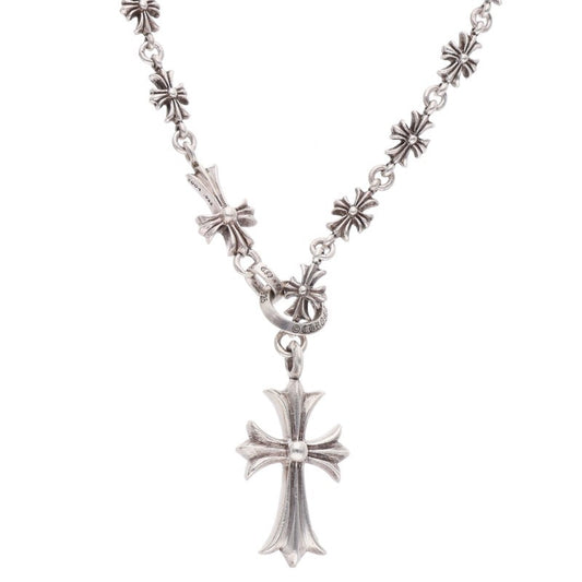 Chrome Hearts CHKE CHN TNYE W CH CRS Silver Necklace