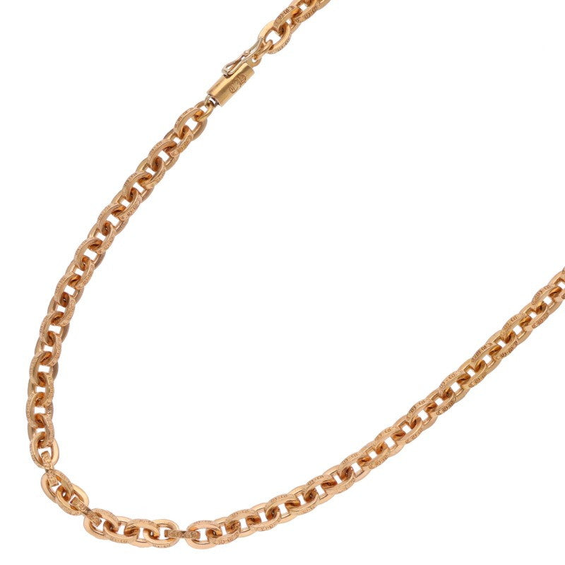 Chrome Hearts 22K Gold Paper Chain Necklace Size 20 Inch