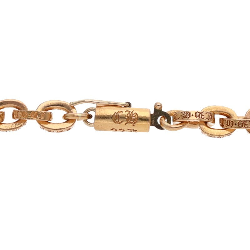 Chrome Hearts 22K Gold Paper Chain Necklace Size 20 Inch