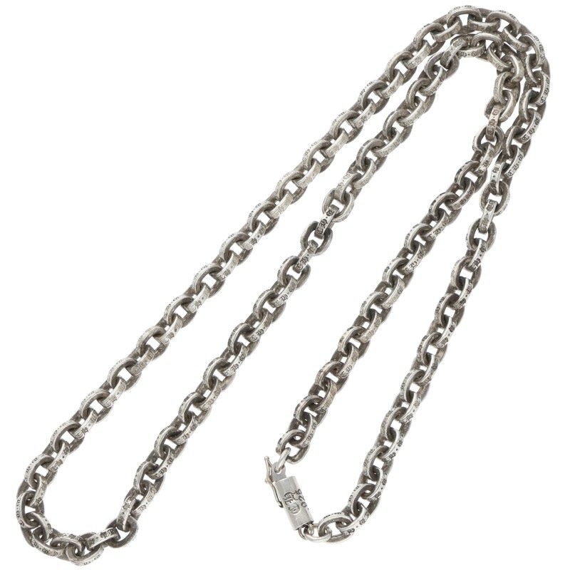 Chrome Hearts Paper Chain 925 Silver Necklace Size 18 Inch