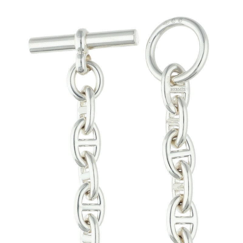 HERMES Chaine d'Ancre PM Silver Choker Necklace Size PM