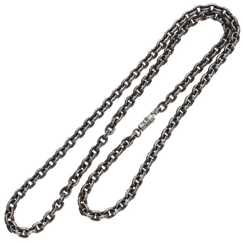 Chrome Hearts 925 Silver Paper Chain Necklace Size 24 Inch
