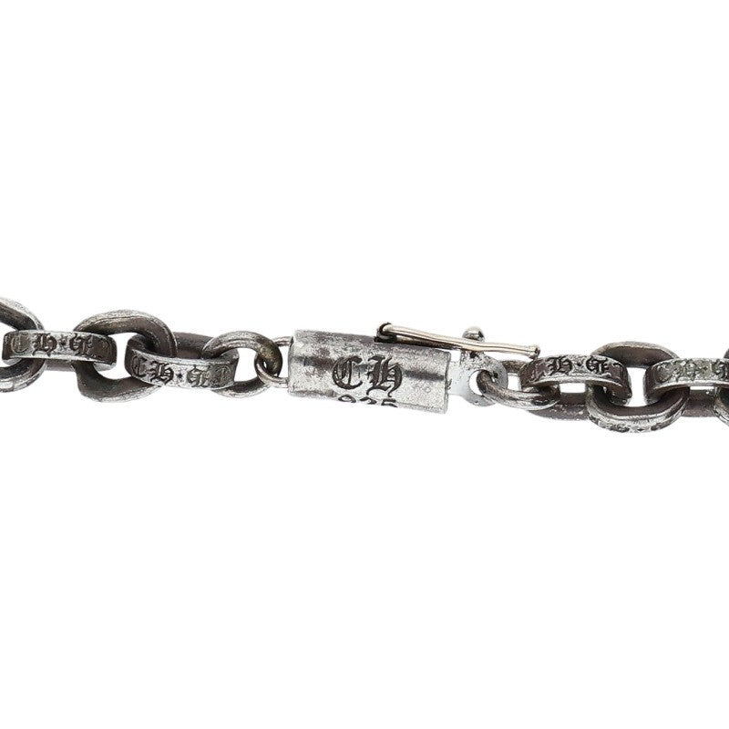 Chrome Hearts 925 Silver Paper Chain Necklace Size 24 Inch