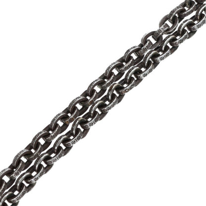 Chrome Hearts 925 Silver Paper Chain Necklace Size 24 Inch