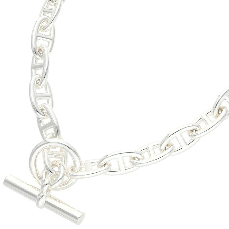 HERMES Chaine d'Ancre GM Silver Necklace Size GM