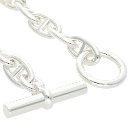 HERMES Chaine d'Ancre GM Silver Necklace Size GM