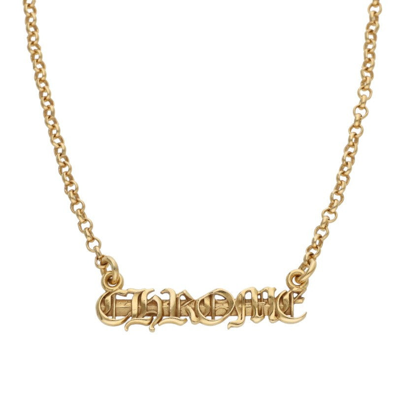 Chrome Hearts 22K NKLC CHAIN Gold Necklace Size 18 Inch