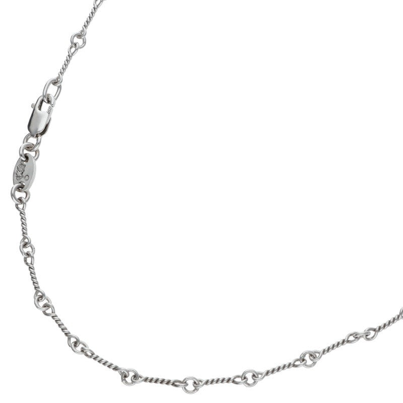 Chrome Hearts 18KWG Twist Chain Necklace Size 20 Inch