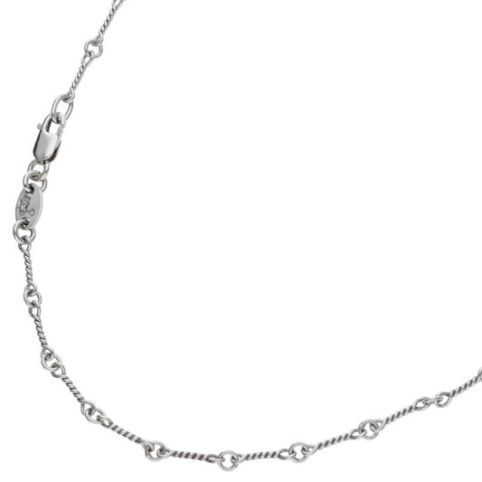 Chrome Hearts 18KWG Twist Chain Necklace Size 20 Inch