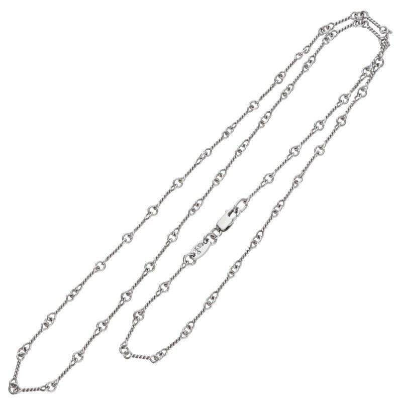 Chrome Hearts 18KWG Twist Chain Necklace Size 20 Inch
