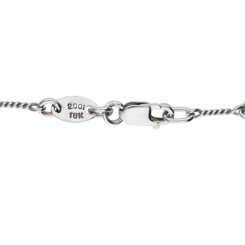 Chrome Hearts 18KWG Twist Chain Necklace Size 20 Inch