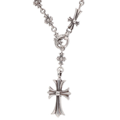 Chrome Hearts CH Cross Tiny E Choke Chain Necklace