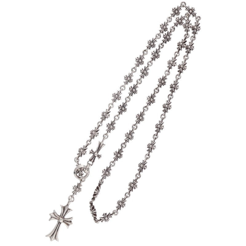 Chrome Hearts CH Cross Tiny E Choke Chain Necklace