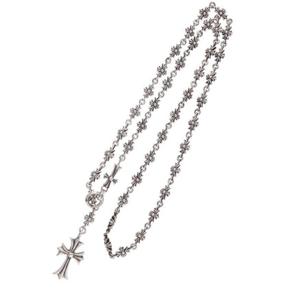 Chrome Hearts CH Cross Tiny E Choke Chain Necklace
