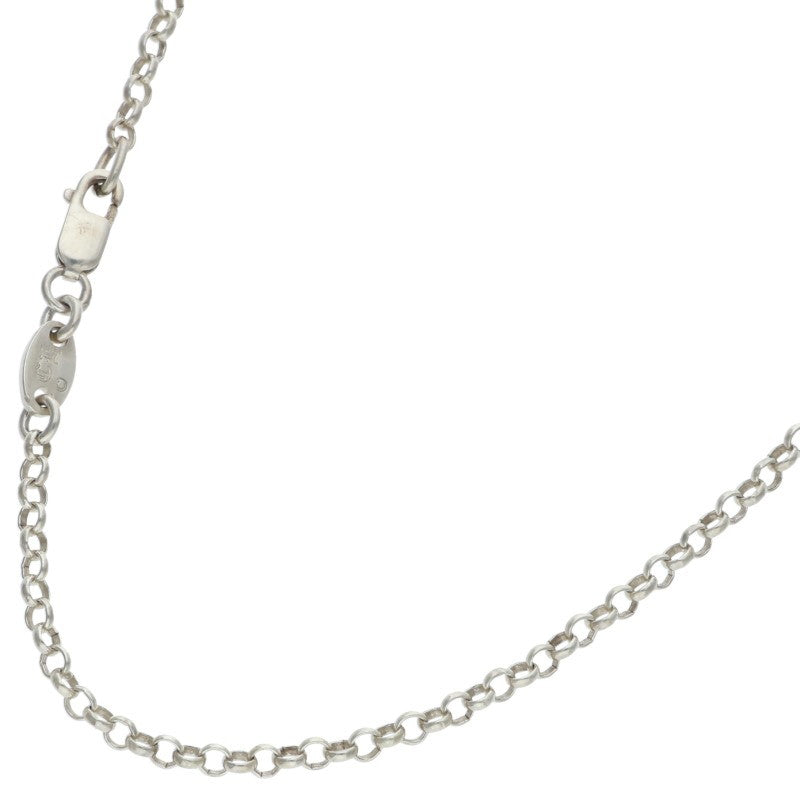 Chrome Hearts Roll Chain Necklace Silver Size 20 Inch