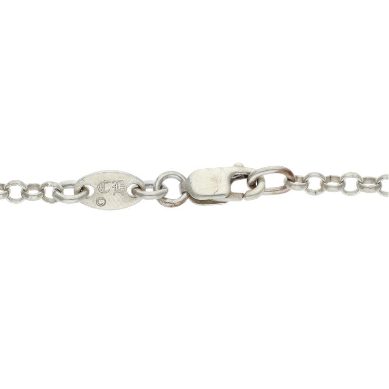 Chrome Hearts Roll Chain Necklace Silver Size 20 Inch