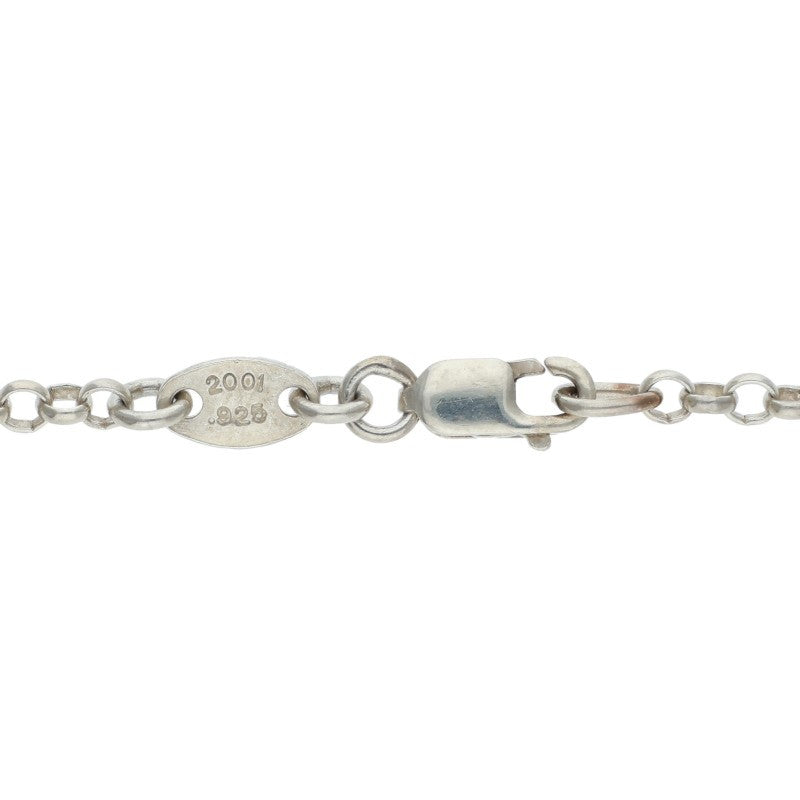 Chrome Hearts Roll Chain Necklace Silver Size 20 Inch