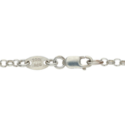 Chrome Hearts Roll Chain Necklace Silver Size 20 Inch