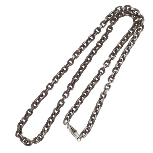 Chrome Hearts Paper Chain Necklace Silver Size 20 Inch