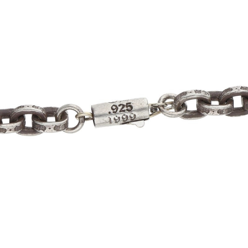 Chrome Hearts Paper Chain Necklace Silver Size 20 Inch