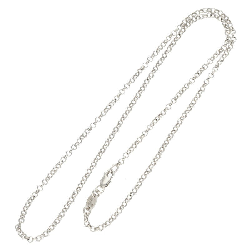 Chrome Hearts Roll Chain Silver Necklace Size 18 Inch