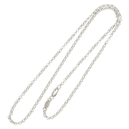 Chrome Hearts Roll Chain Silver Necklace Size 18 Inch