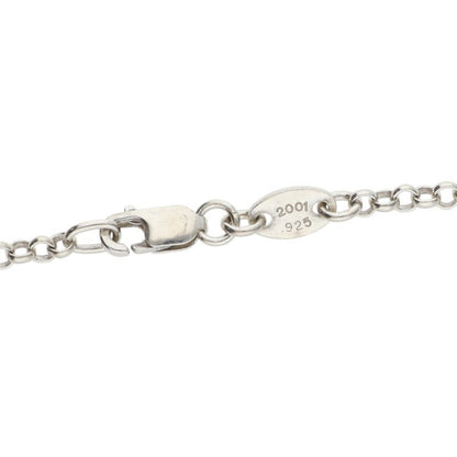 Chrome Hearts Roll Chain Silver Necklace Size 18 Inch