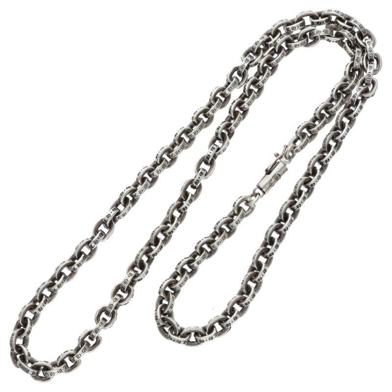 Chrome Hearts PAPER CHAIN 18 Silver Necklace Size 18 Inch