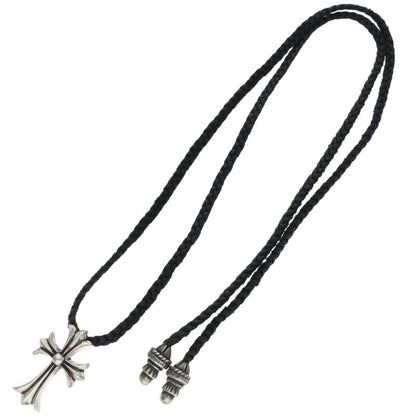 Chrome Hearts SML CH Cross Bolo Tip Silver Necklace Multi