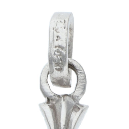 Chrome Hearts 18K WG Baby Fat Cross Pave Diamond Charm