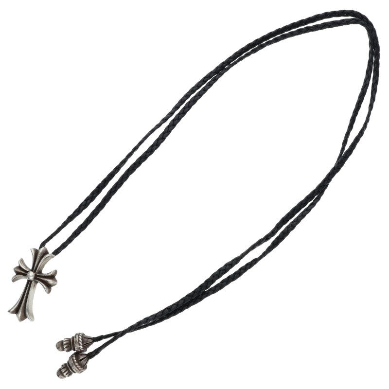 Chrome Hearts Small CH Cross Bolo Tip Silver Necklace