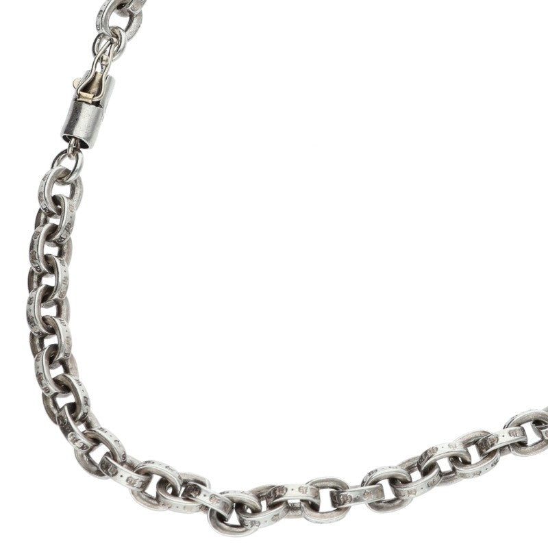Chrome Hearts Paper Chain Necklace Silver Size 20 Inch