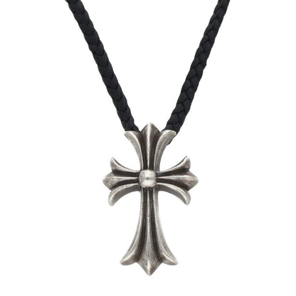 Chrome Hearts Small CH Cross Bolo Tip Silver Necklace Multi
